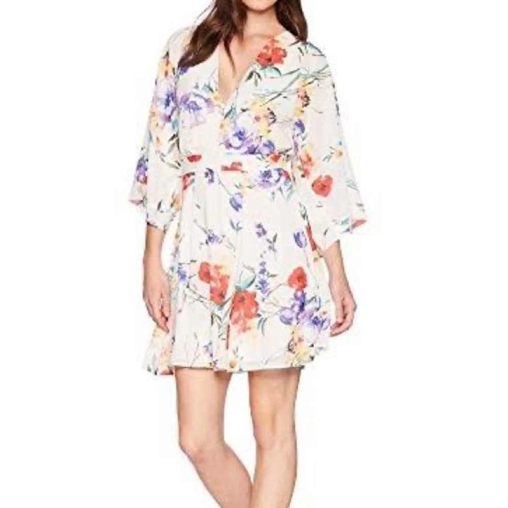 Revolve Yumi Kim Sweet Sunrise floral Dress in Poppies Waltz - Size Large - Picture 3 of 9